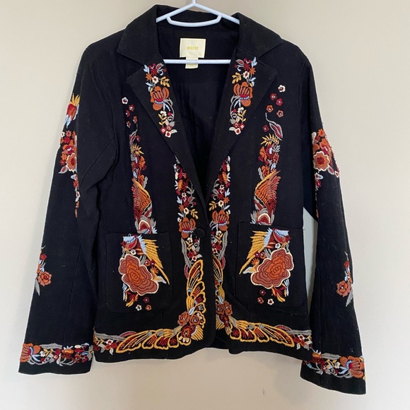 MAUVE EMBROIDERED BLAZER - Picture 2 of 3